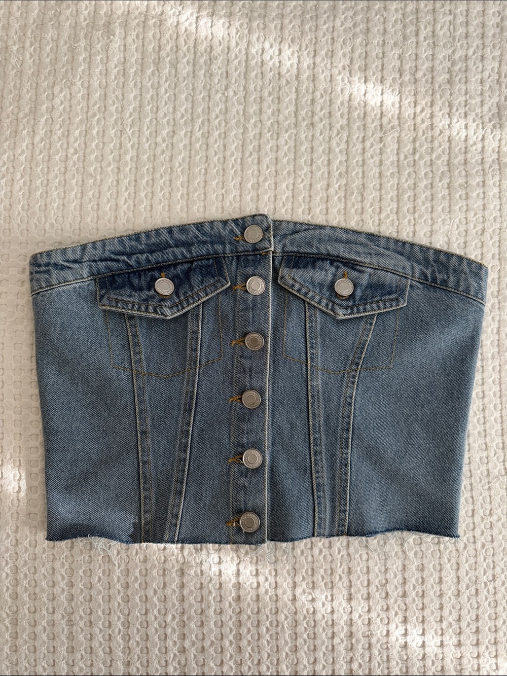 Denim crop top